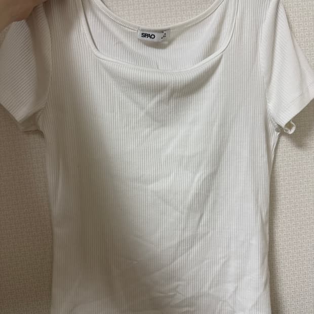 스파오 골지 티셔츠