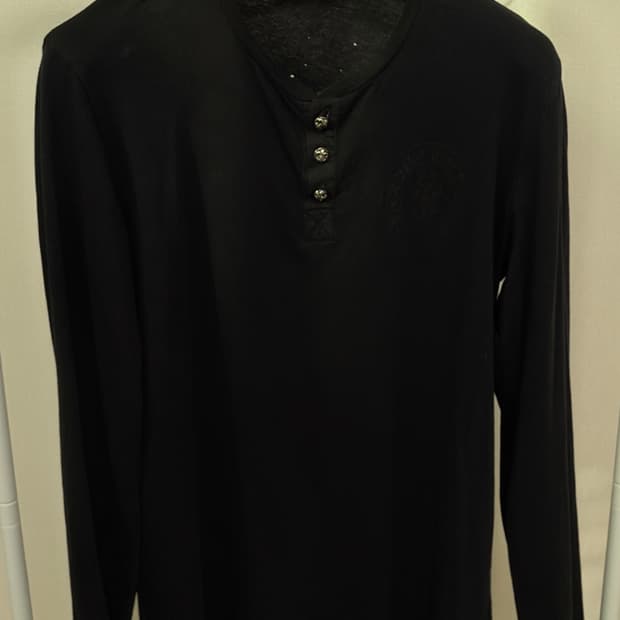 크롬하츠 bs플레어 은단추 롱슬리브