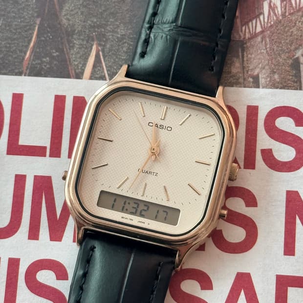 Casio 카시오 AQ-422 아나디지 스퀘어