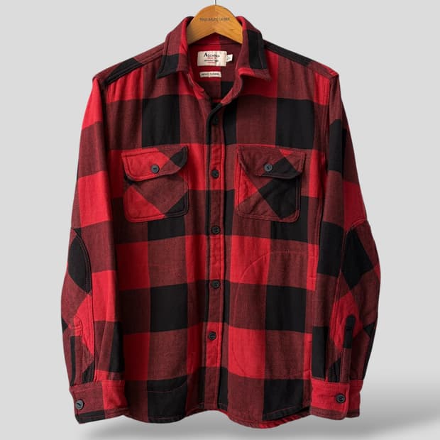 (L)ALCARZA 버팔로 체크 헤비 플란넬 체크셔츠