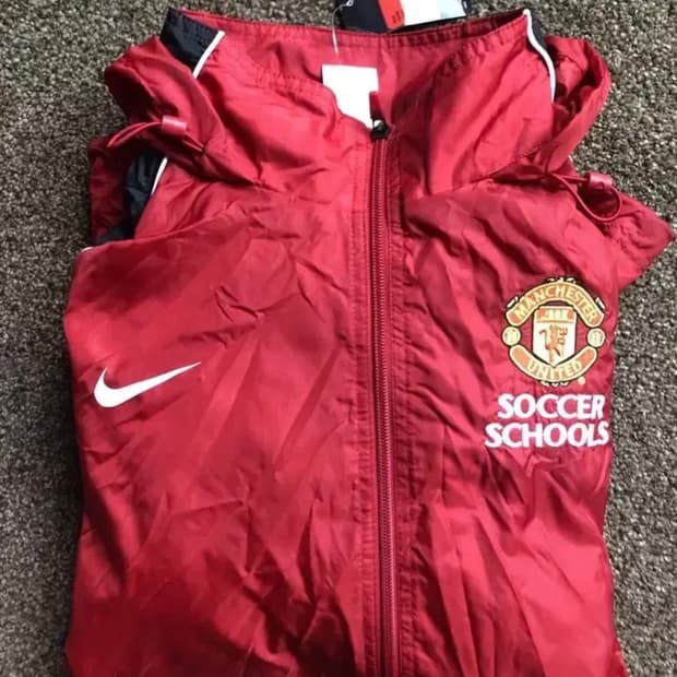 맨체스터 유나이티드/맨유 져지 바람막이 자켓, 사이즈 L