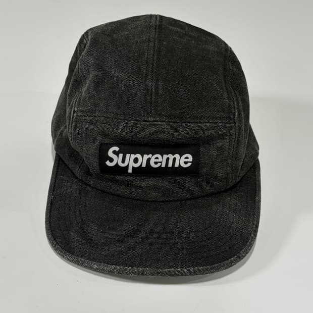 슈프림(Supreme) 데님 캠프캡 블랙