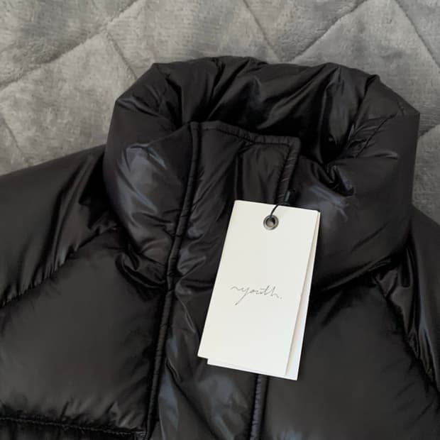 유스 크롭 푸퍼 다운 자켓 s