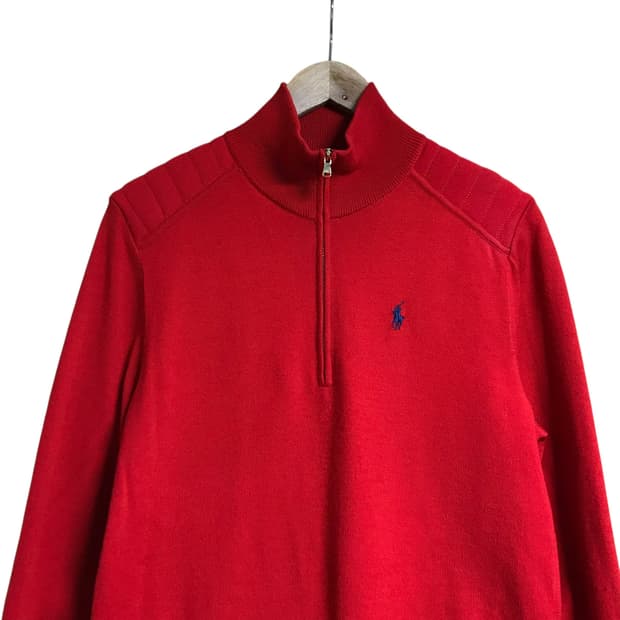 폴로 코튼 면 반집업 맨투맨