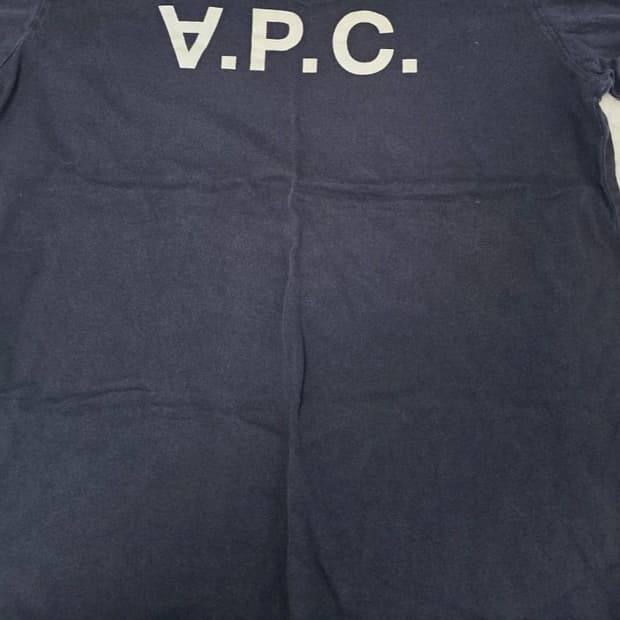 정품) 아페쎄 a.p.c v.p.c 네이비 반팔 m