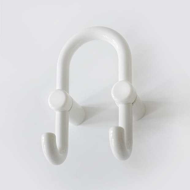 HEWI double coat hook─ white