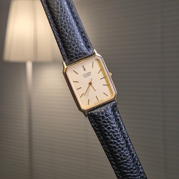 80's vintage Citizen quartz cream dial