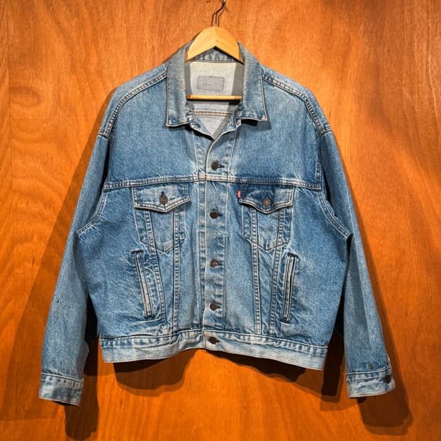 리바이스 USA 80s 데님 트러커 자켓 XL