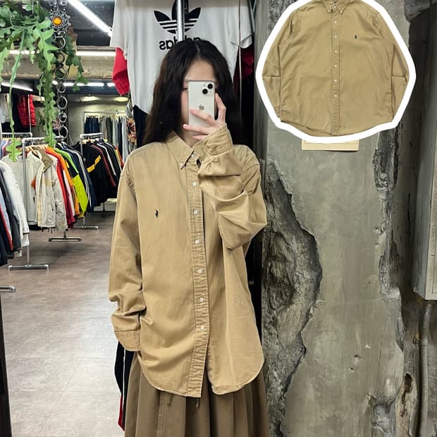 폴로 랄프로렌 셔츠 카멜 105 #csz1785