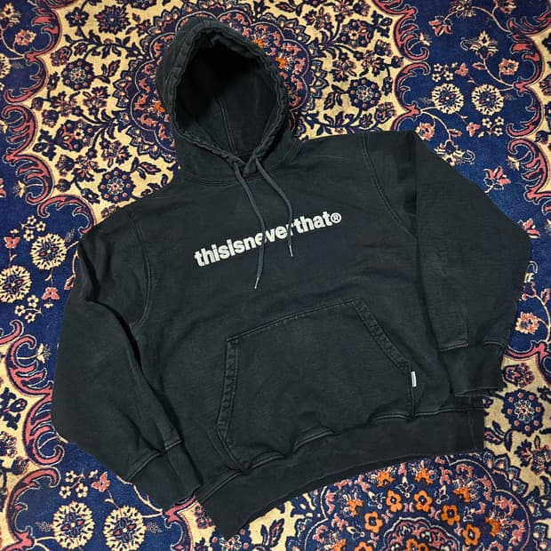 디스이즈네버댓 시그니쳐 자수 워크 후드티셔츠 S size