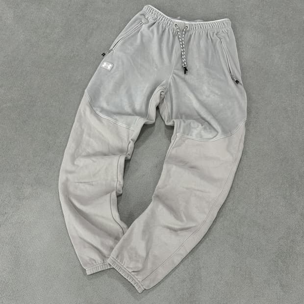 언더아머 기모 트레이닝 조거 팬츠 회색 m