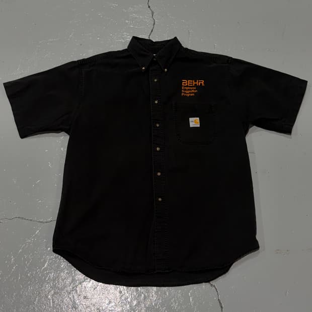 FR칼하트(Carhartt) 블랙 워크웨어 셔츠