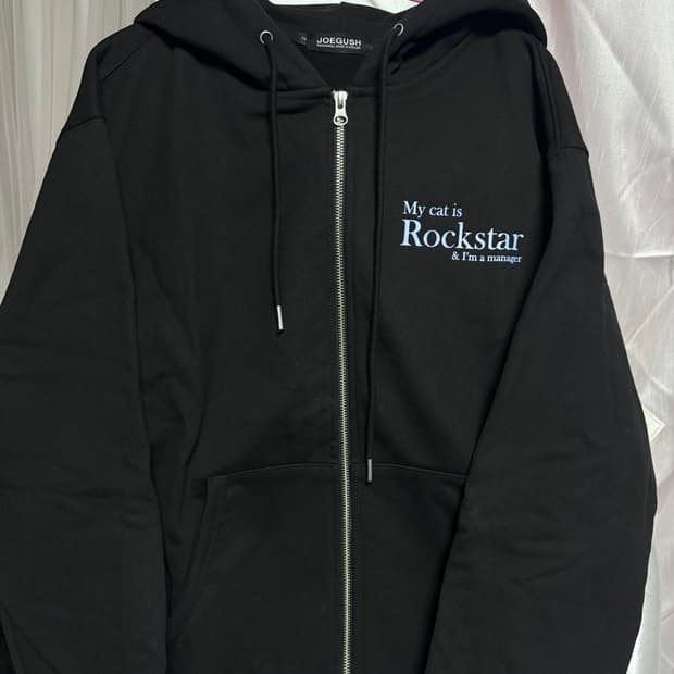 조거쉬 My cat is Rockstar 후드집업