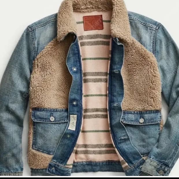 rrl 그리즐리 데님자켓m