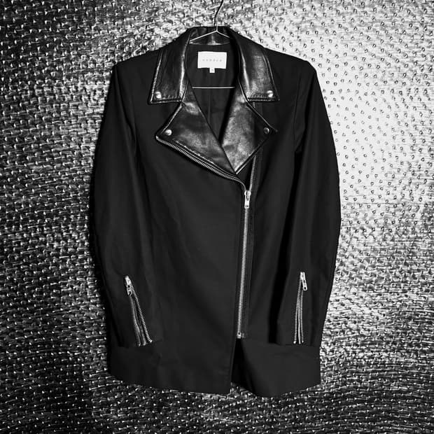 산드로 레더카라넥 블레이저