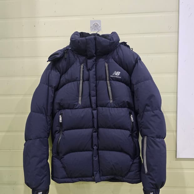 뉴발란스 네이비 남녀공용 패딩 점퍼