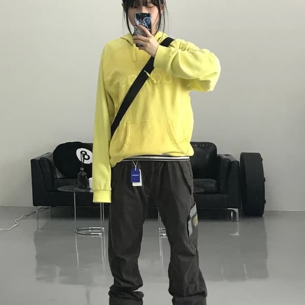 아디다스 옐로우 후드