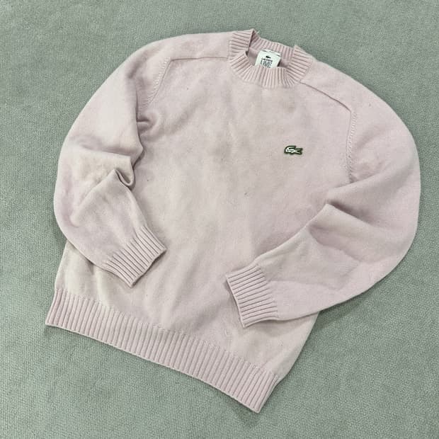 Lacoste 라코스티 라이브 핑크색 니트 스웨터 s