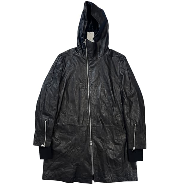 San263 leather coat 50size