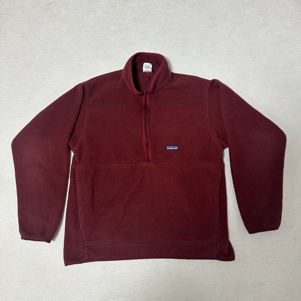 (L)파타고니아 빈티지 신칠라 하프집업 버건디 마수피얼