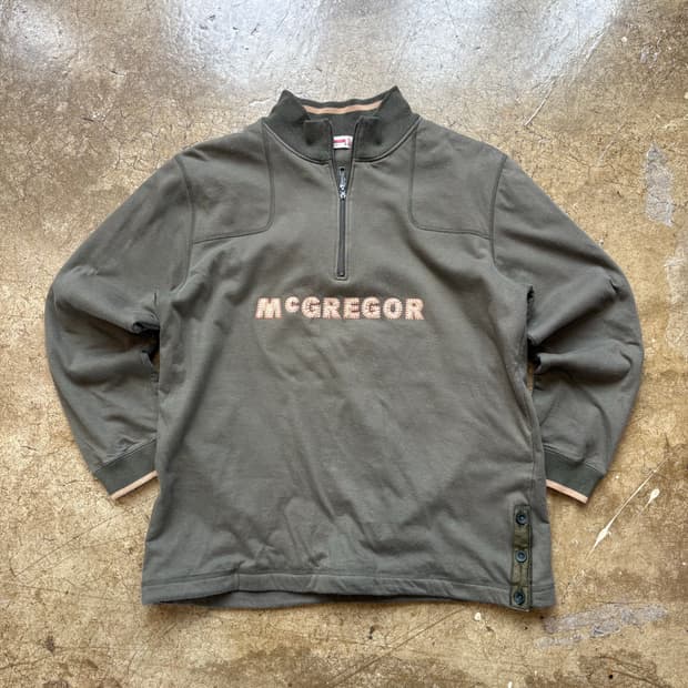 Mcgregor 안감 플리스 하프 집업 스웻