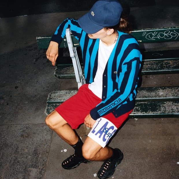 슈프림 x 라코스테 19FW 스트라이프 가디건