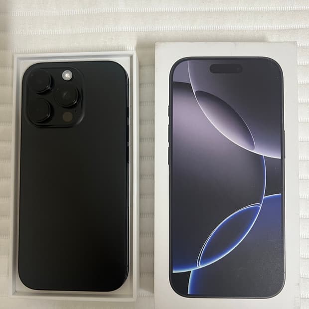 아이폰 16프로 256기가 블랙 새제품급 사이클수0