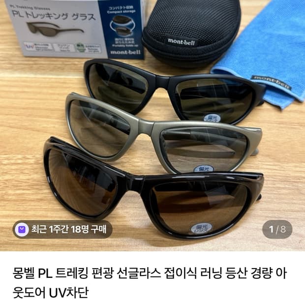 몽벨 편광선글라스 블랙