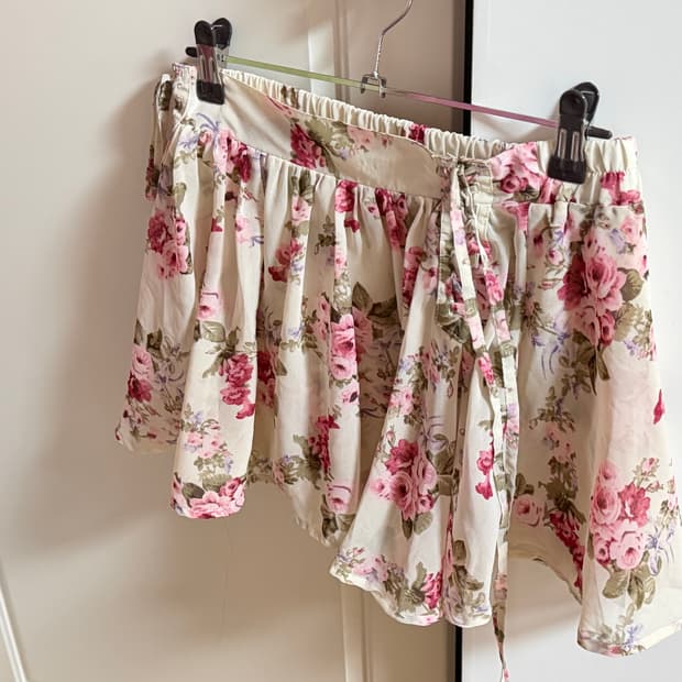 빈티지 플라워 치마바지