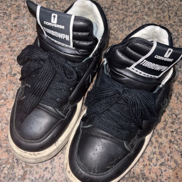 릭오웬스 다크쉐도우 터보웨폰 로우 블랙 260