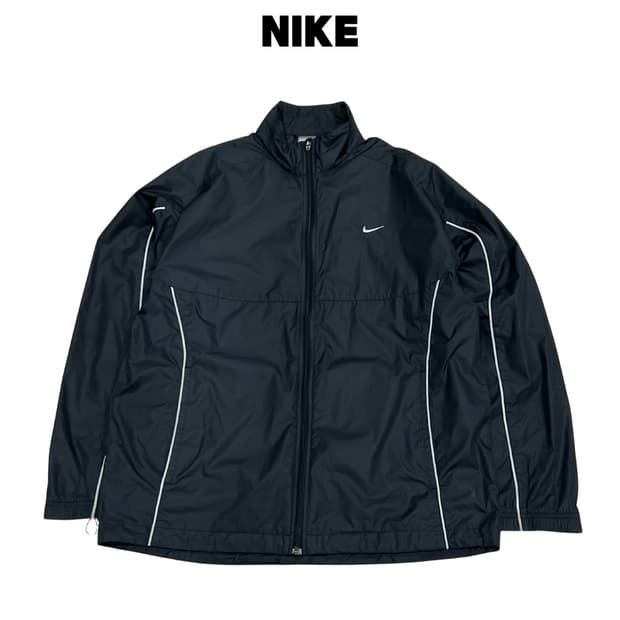 나이키 올드스쿨 우븐 파이핑 바람막이 블랙 