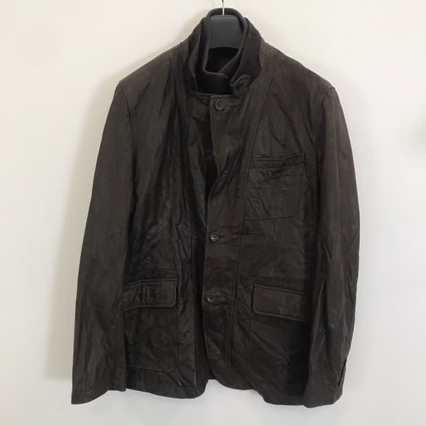 올젠 산양가죽 가죽자켓 [110사이즈]