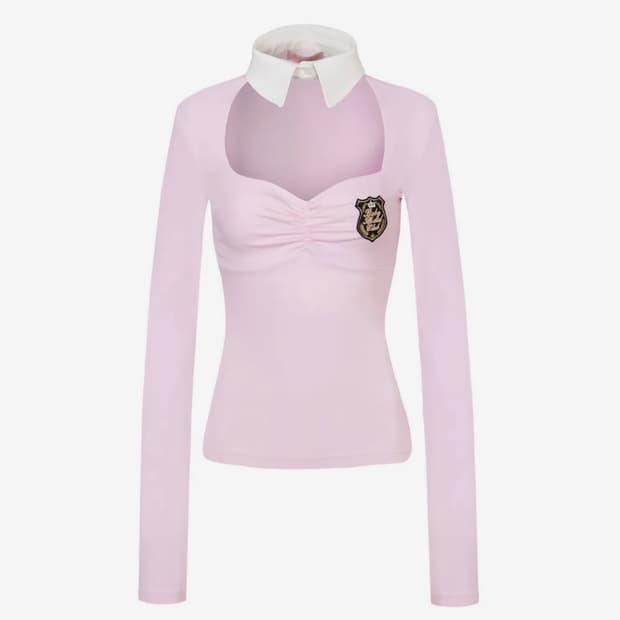 베이비메탈클럽 베메클 챠미 카라 탑 베이비 핑크