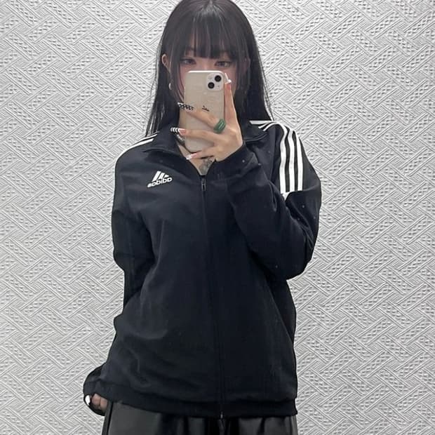 아디다스 올드스쿨 빈티지 Y2K 져지 집업 M C10179