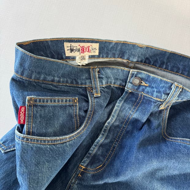 90s 스투시 빅올 데님 팬츠