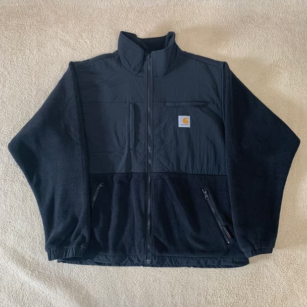 칼하트 WIP 노드 플리스 자켓(블랙/L) 남자 후리스 폴라텍