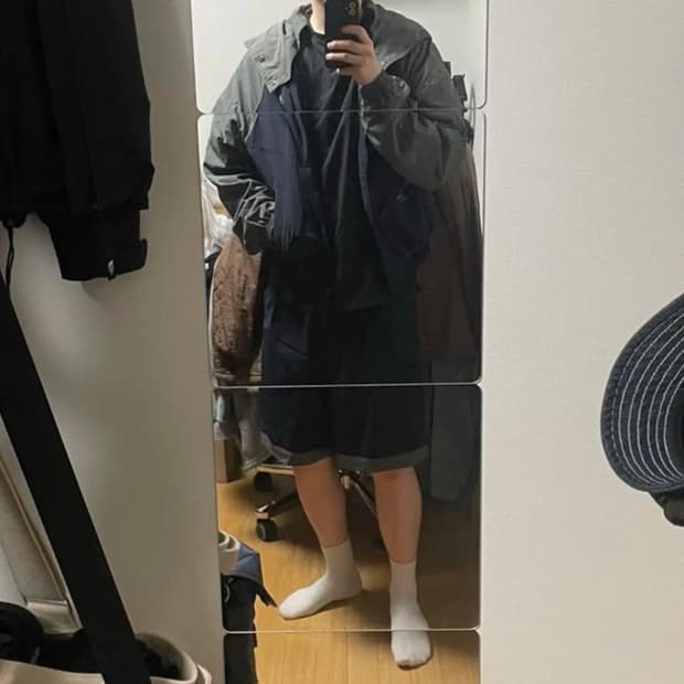 (M)프리즘웍스 투톤 나일론 바람막이 상하의세트 트랙셋업 새상품급