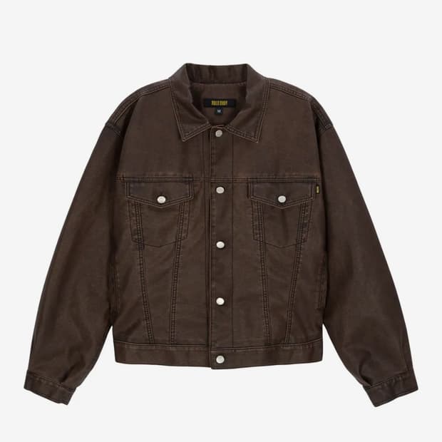 M) 필로그램 피그먼트 뉴이스트 레더 자켓_Brown