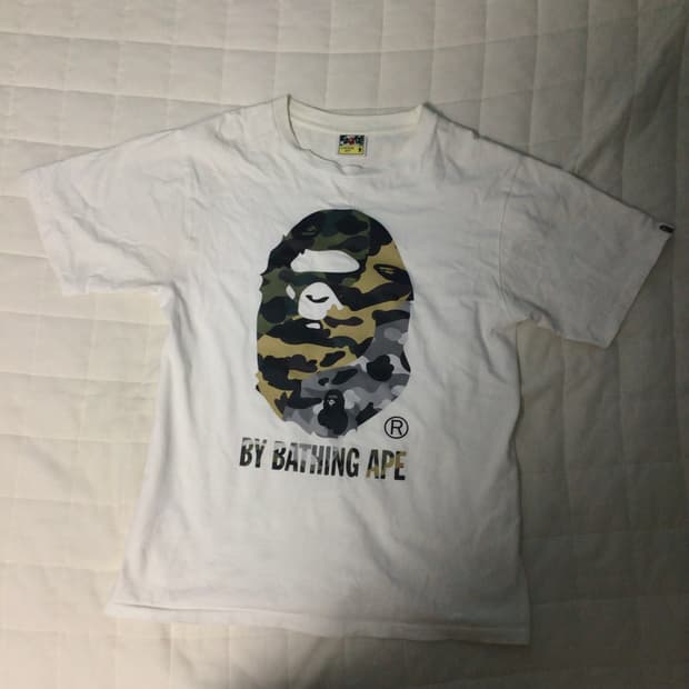 bape first camo t-shirt white