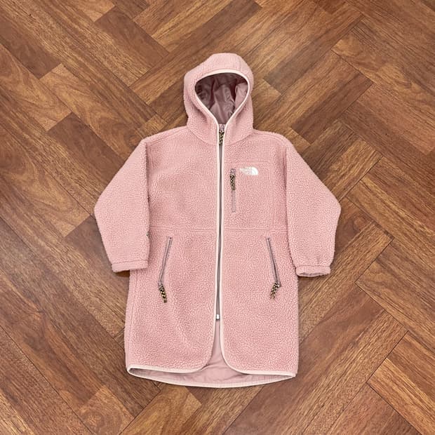 키즈130 노스페이스 플리스 코트