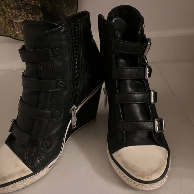 ASH 아쉬 버클 웨지힐 워커 신발 구두 235 37size