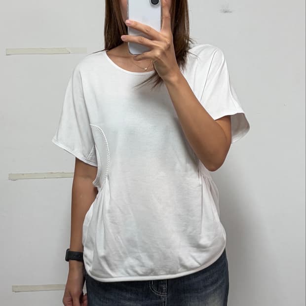 아디다스 x 스텔라 맥카트니 요가 티셔츠 화이트