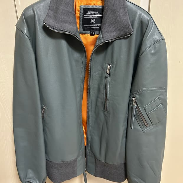 밀텍 파일럿 가죽자켓