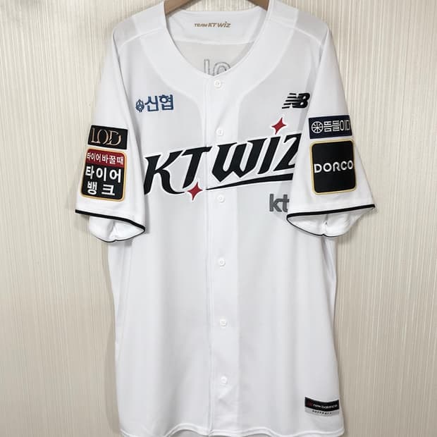KBO 뉴발란스 KT위즈 선수실착 홈유니폼/져지 4XL #54 조이현