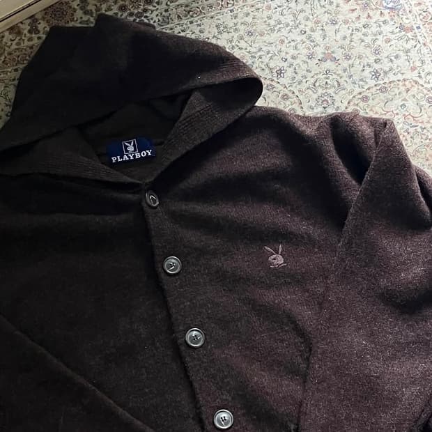 플레이보이 후드 니트