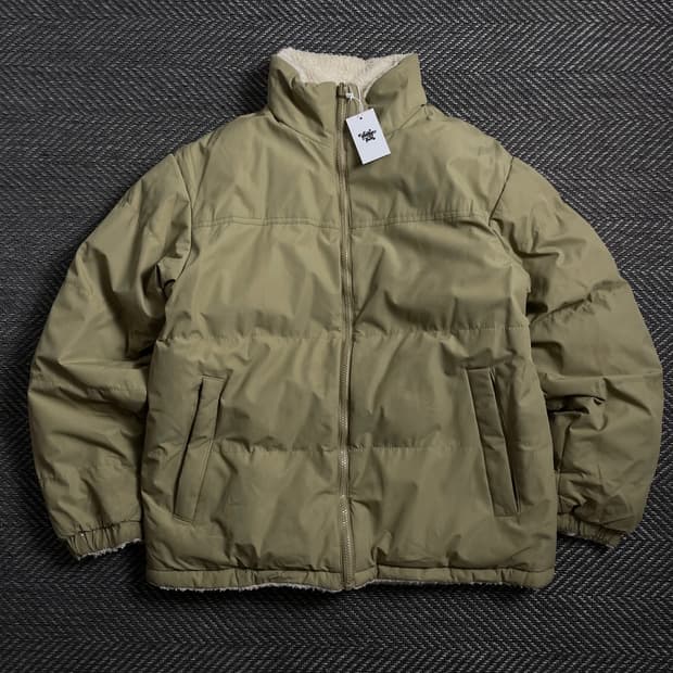 빈티지 리버시블 양털 플리스 오버핏 점퍼 자켓 o 4022