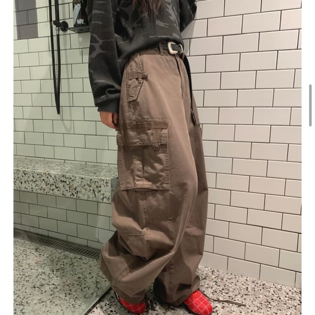 어텀 테잎다잉카고팬츠