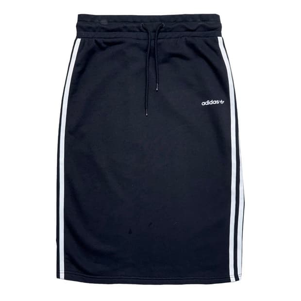 ADIDAS 삼선 스커트 블랙 M