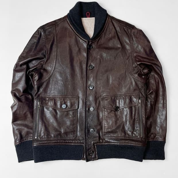 커스텀멜로우 A-1 밀리터리 양가죽 자켓 A1407