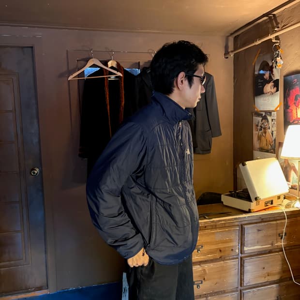 NORTHFACE BLUE LIGHTWEIGHT PADDED JACKET